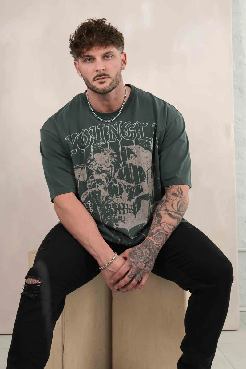 Floral Skull Tee