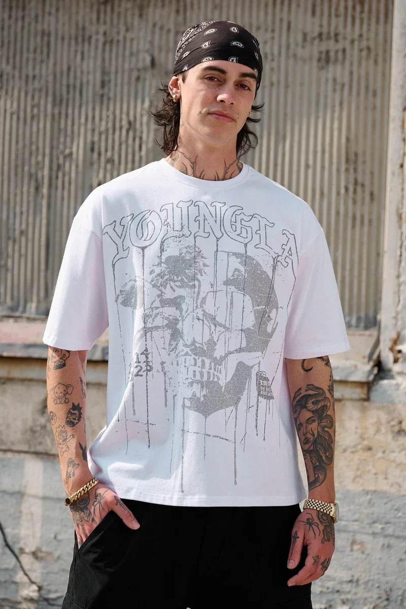 Floral Skull Tee